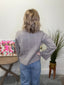 Window to My Soul Gray Sweater 130 Sweaters - Ella Chic Boutique