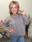 Window to My Soul Gray Sweater 130 Sweaters - Ella Chic Boutique