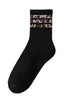 Women's Animal Leopard Print Throwback Socks in Cream 220 Accessories- Ella Chic BoutiqueJOSSLYN by wall to wall