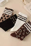 Women's Animal Leopard Print Throwback Socks in Cream 220 Accessories- Ella Chic BoutiqueJOSSLYN by wall to wall