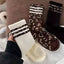 Women's Animal Leopard Print Throwback Socks in Cream 220 Accessories- Ella Chic BoutiqueJOSSLYN by wall to wall