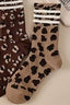 Women's Animal Leopard Print Throwback Socks in Cream 220 Accessories- Ella Chic BoutiqueJOSSLYN by wall to wall