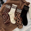 Women's Animal Leopard Print Throwback Socks in Cream 220 Accessories- Ella Chic BoutiqueJOSSLYN by wall to wall