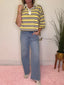 Young High Rise Light Wash Raw Hem Ankle Wide Jeans 160 jeans- Ella Chic BoutiqueLovervet by VERVET