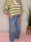 Young High Rise Light Wash Raw Hem Ankle Wide Jeans 160 jeans- Ella Chic BoutiqueLovervet by VERVET