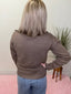 Zip Up Soft Sweater Jacket in Mocha - Ella Chic BoutiqueBe Cool