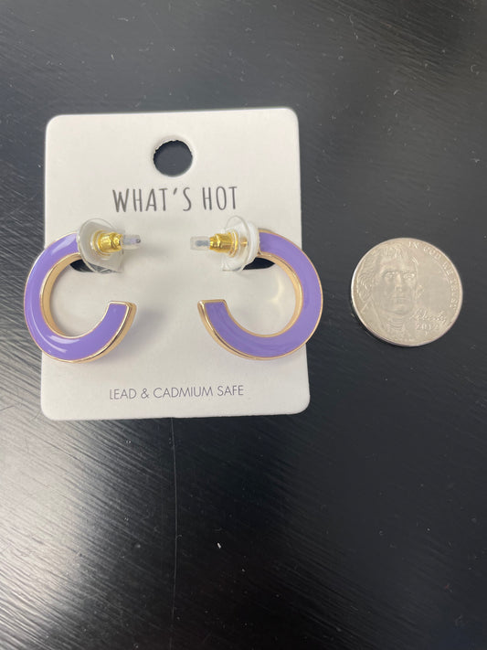 Bright and Fun Gold Hoop Earrings - Ella Chic Boutique