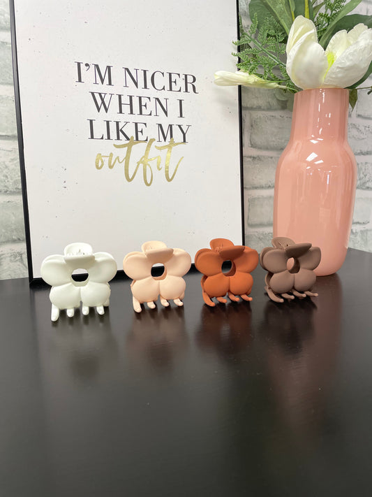 Flower Claw Clips - Ella Chic Boutique
