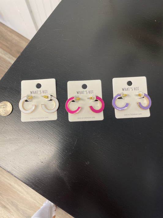 Bright and Fun Gold Hoop Earrings - Ella Chic Boutique